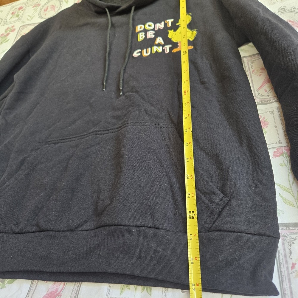 ALF Live Forever Big Bird Streetwear Hoodie Black Men's Size M Pullover Sweat‎ - Picture 5 of 6